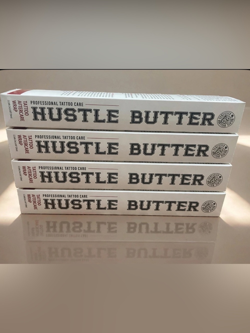 Lot of 4 Hustle Butter Professional Tattoo After Care Wraps Richie Bulldog 6/28